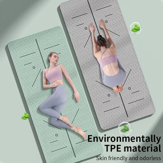 Yoga Mat Non Slip, Eco Friendly Fitness Exercise Mat with Carrying Strap,Pro Yoga Mats for Women,Workout Mats for Home, Pilates