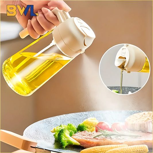 2in1 500ml Glass Oil Sprayer Oil Spray Bottle Oil Tank BBQ Kitchen Baking BBQ Picnic Kitchen Tools for Businesses