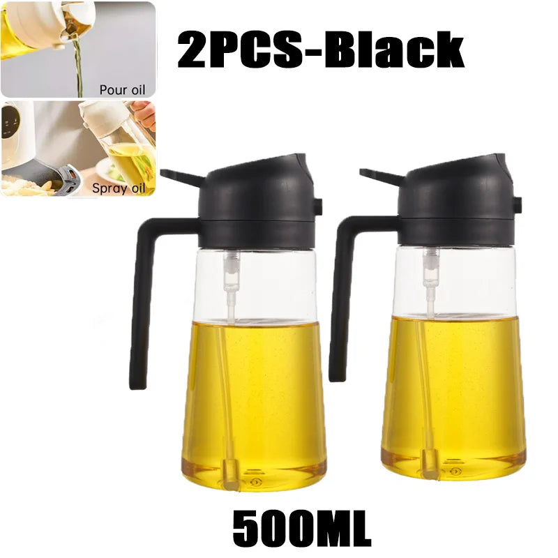 200/300/500ml Oil Spray Bottle BBQ Cooking Olive Oil Sprayer Kitchen Baking Oil Spray Empty Bottle Vinegar Bottle Dispenser