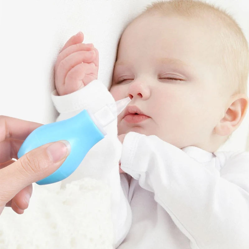 New Born Silicone Kids Safety Nose Cleaner Manual Snot Vacuum Suction Soft Children Nasal Aspirator Baby Care Accessory