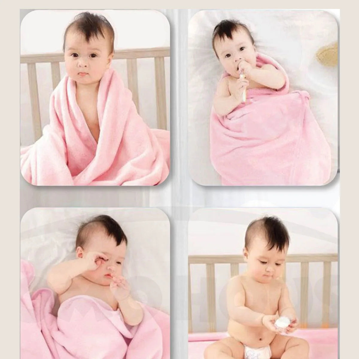 Baby Kids Bath Microfiber High Absorbent Towel Blanket Cute AnimalTuala Mandi (70*140cm)