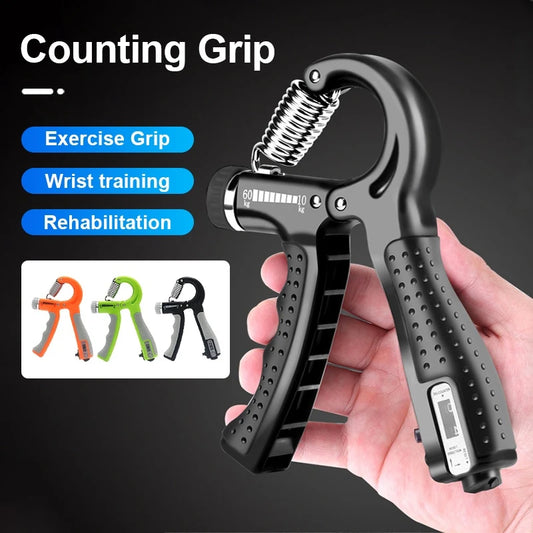 5-60Kg Heavy Gripper Fitness Hand Exerciser Grip Wrist Training Finger Pinch Expander Grip Ring Stress Relief Grip for Athletes