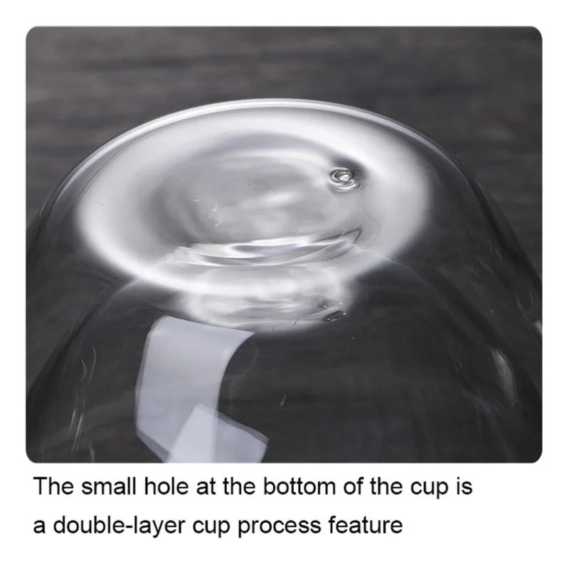Double Wall Glass Cup Heat Insulation Transparent Handmade Tea Drink Cups MINI Whisky glasses Espresso Coffee Mug