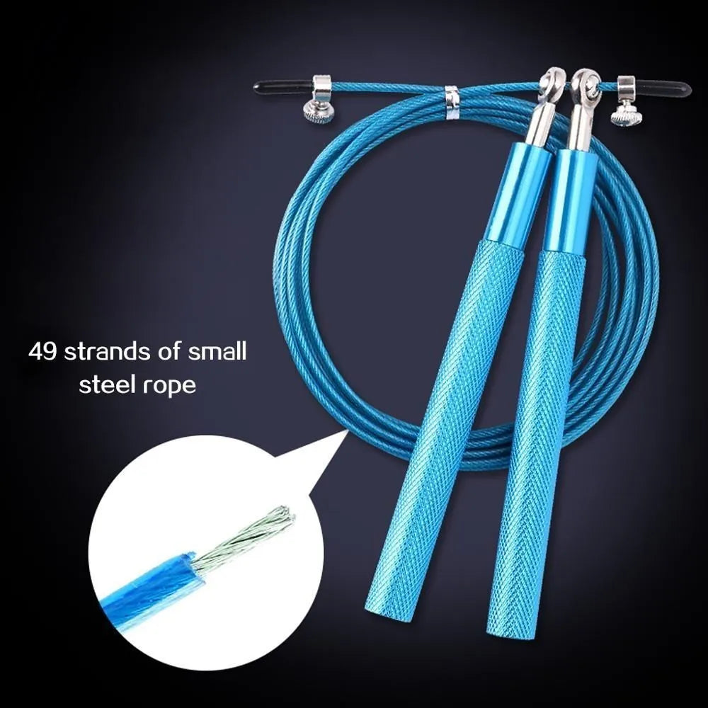 Crossfit Jump Rope Professional Speed Bearing Skipping for Fitness Workout Training Equipement MMA Boxing Home Exercise 