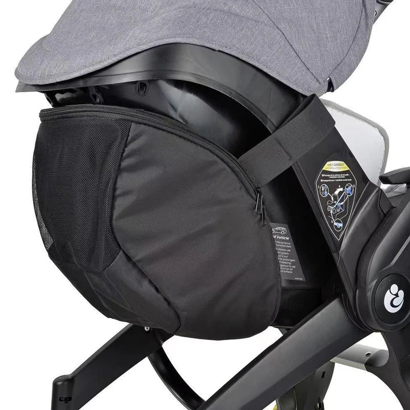 mommy storage bag for doona Stroller accessories  portable diaper bag compatible with stroller black waterproof storage bag
