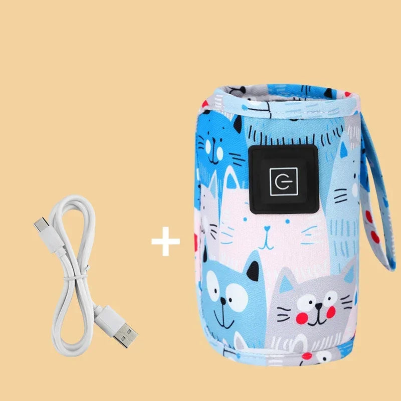 USB Milk Water Warmer Travel Stroller Insulated Bag