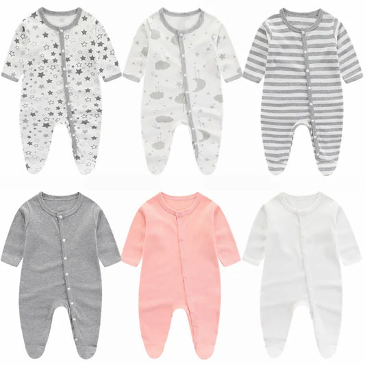 Newborn Girl Romper  New Autumn and Winter CottonInfant Clothes Soft Baby Onepiece Cartoon  Baby Boy Clothes 0 to 9 Months