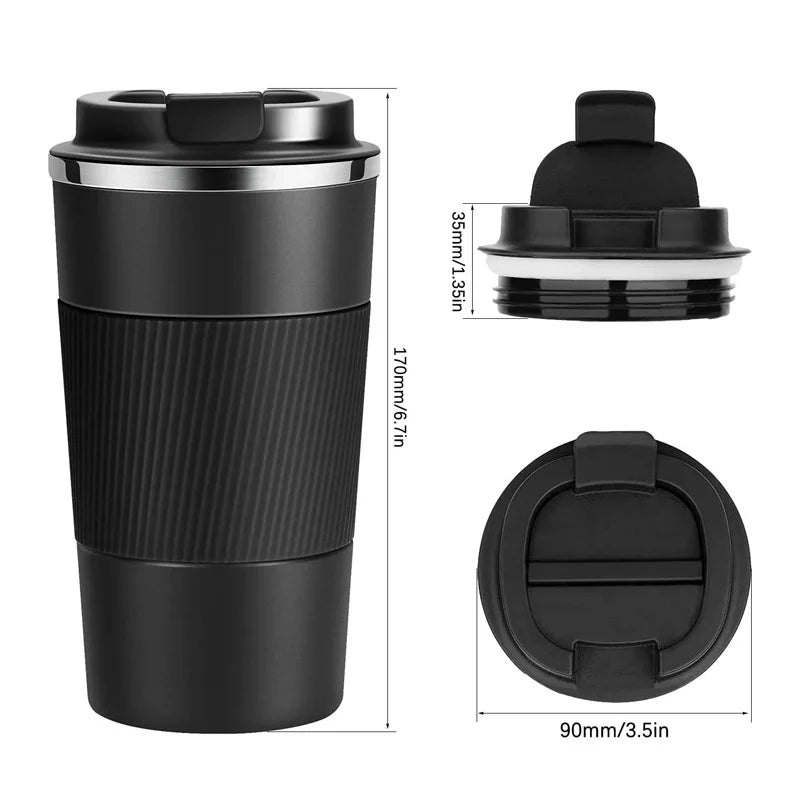 380ML/510ML Travel Coffee Mug Stainless Steel Thermal Mug Leakproof Car Tumbler Vacuum Flasks Portable Insulated Bottles