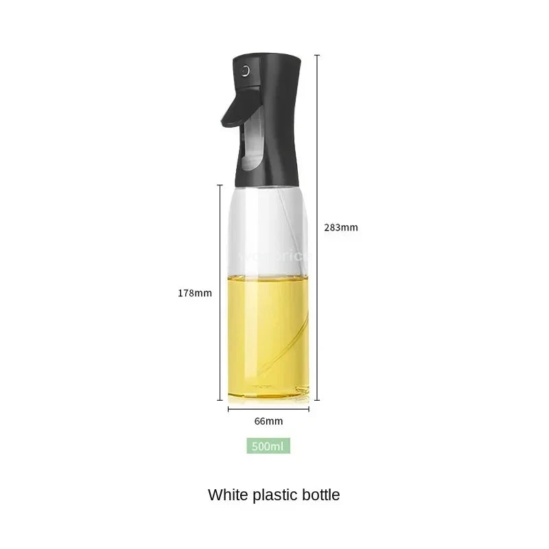 Press-type Oil Spray Bottle 200/300/500ML Kitchen Cooking Oil Sprayer Outdoor Barbecue Oil Spray Bottle Vinegar Soy Sauce