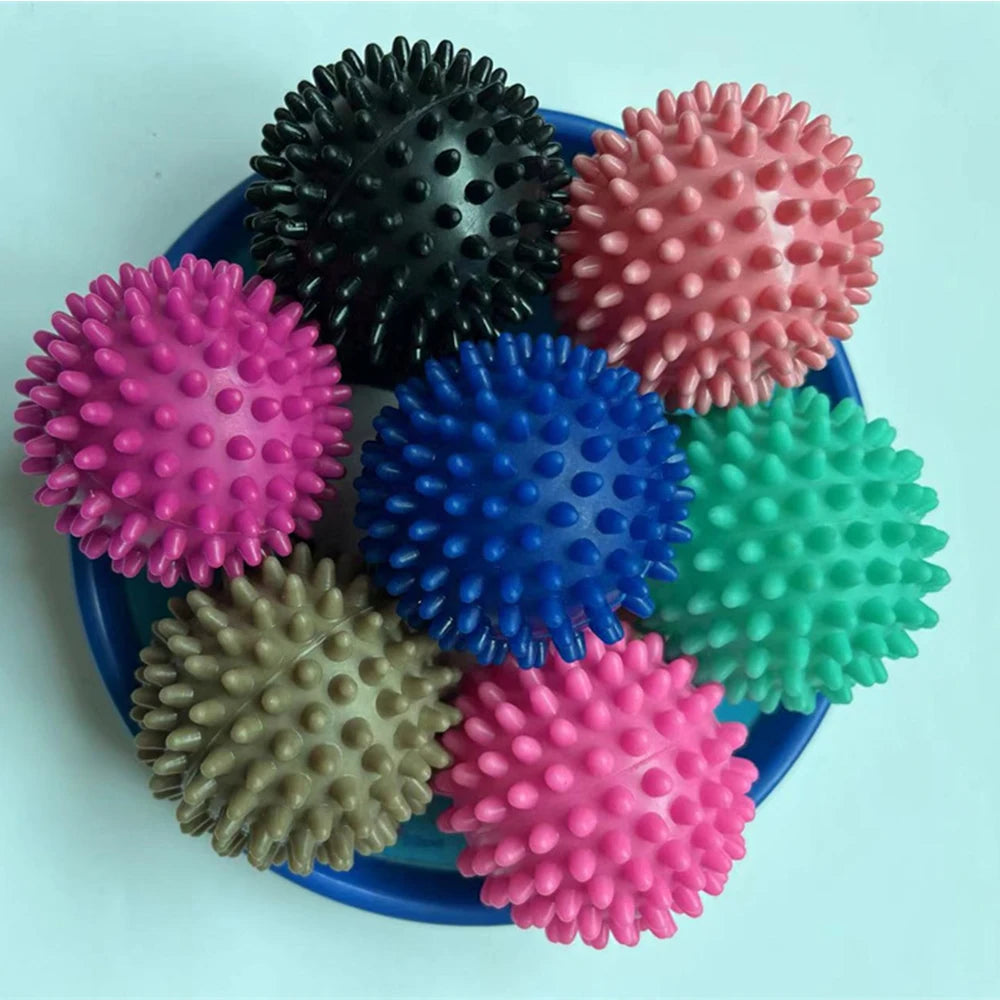 1~10PCS Durable PVC Spiky Massage Ball Trigger Point Sport Fitness Hand Foot Pain Relief Plantar Fasciitis Reliever Hedgehog 7cm