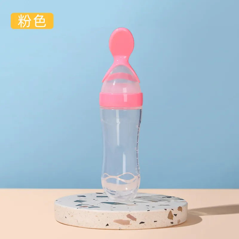 Squeezing Feeding Bottle Silicone