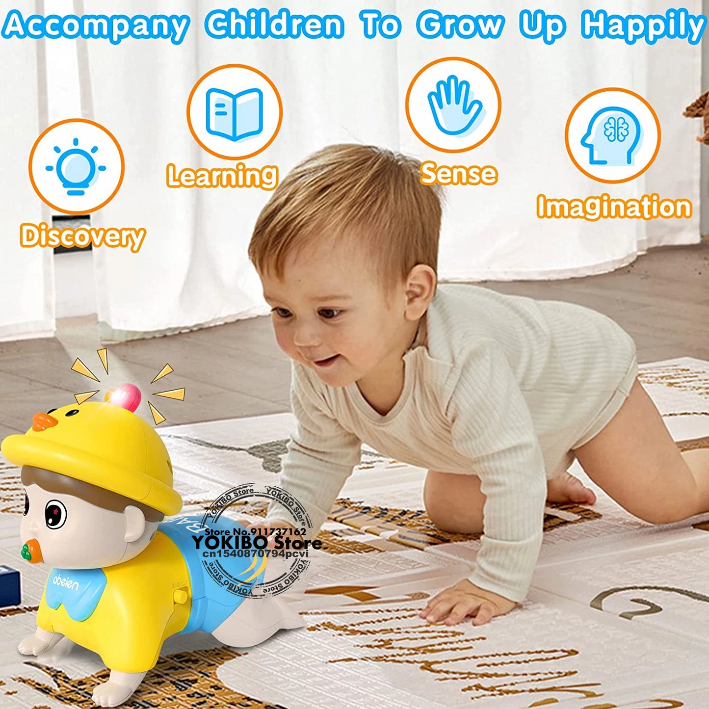 Crawling Baby Toys 6 to 12 Months Toddler Musical Toys Baby Toys 0 6 Months Early Educational Toys for Infant Toys 12-18 Months