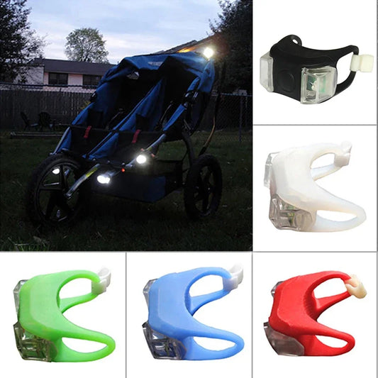 Baby Stroller Night Alarm light Waterproof Silicone Caution lamp Outdoor remind Security Safety LED Flash Caution Lamp warning