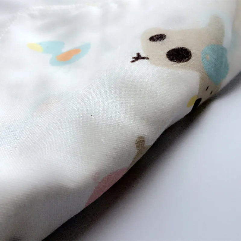 10Pcs Baby Infant Towel 25*25cm Muslin Towel Handkerchiefs Two Layers Wipe Towel