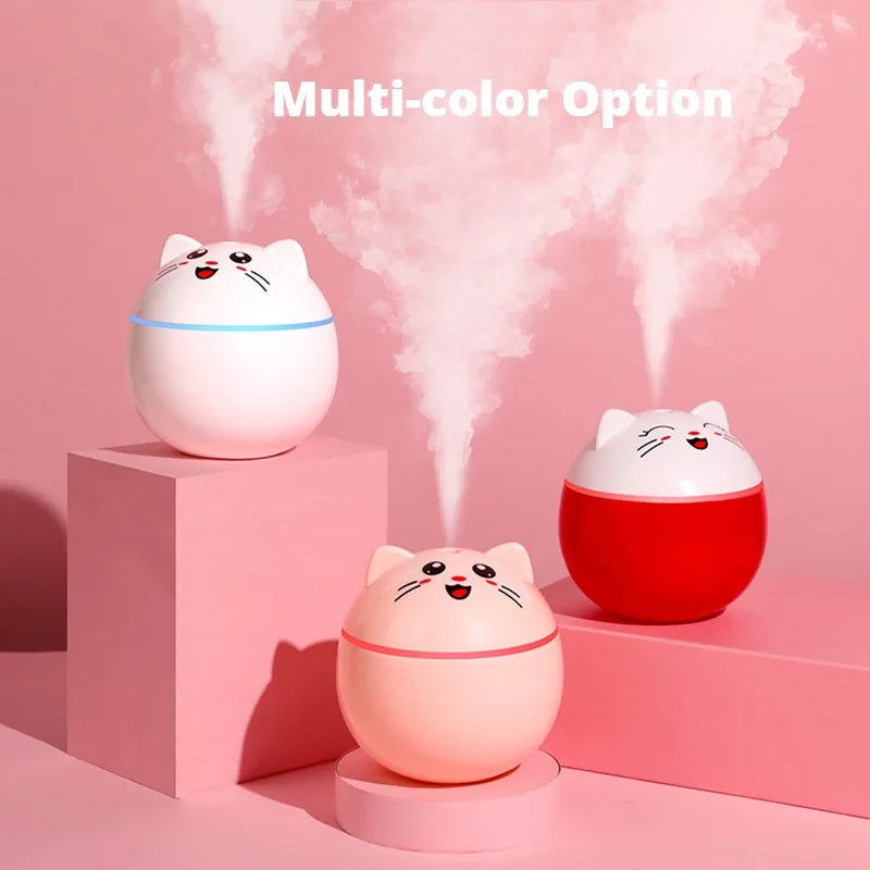 Lucky Cat Humidifier Mini Small USB Home Office Car Pregnant Women Young Baby Hydration Silent Big Spray