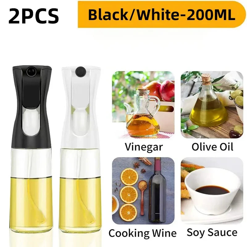 200/300/500 ML Oil Spray Pot Kitchen Household Edible Olive Oil Spray Bottle Atomized Misty Oil Tank Air Fryer Spray Bottle