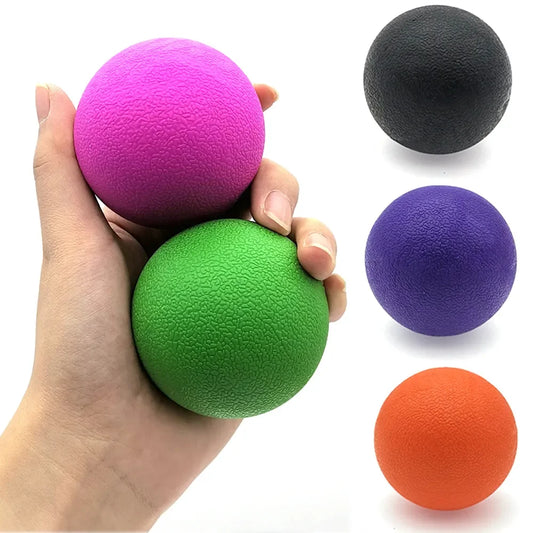 TPE Fascia Ball Lacrosse Muscle Relaxation Exercise Sports Fitness  Yoga Peanut Massage Ball Trigger Point Stress Pain Relief