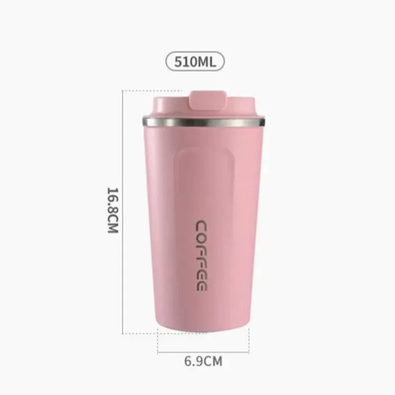 510ml Thermos Coffee Mug Stainless Steel Coffee Cup Temperature Display Vacuum Flask Thermal Tumbler Insulated Cup Water Bottle