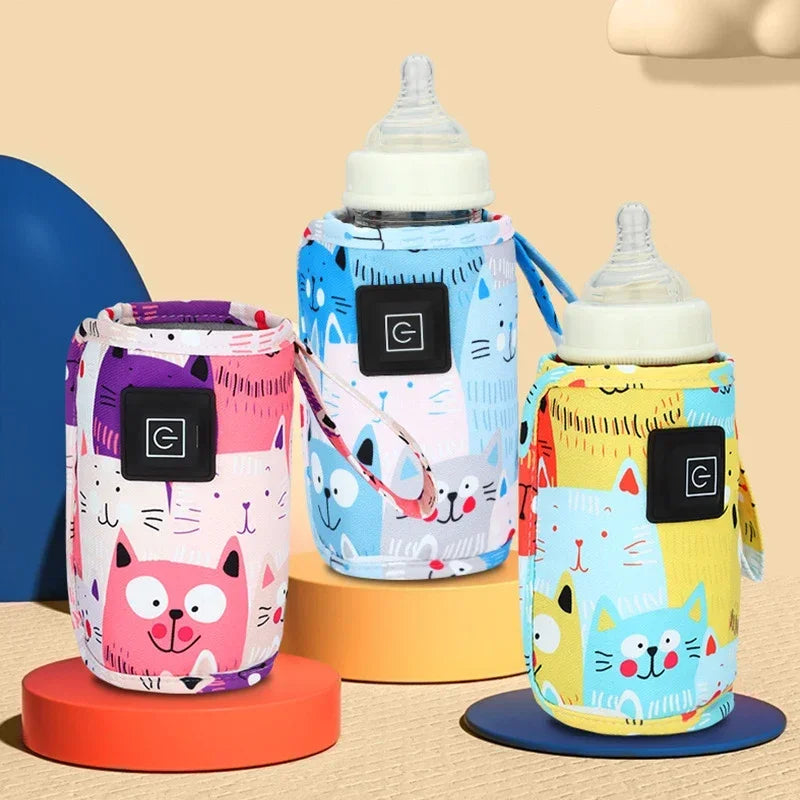 USB Milk Water Warmer Travel Stroller Insulated Bag