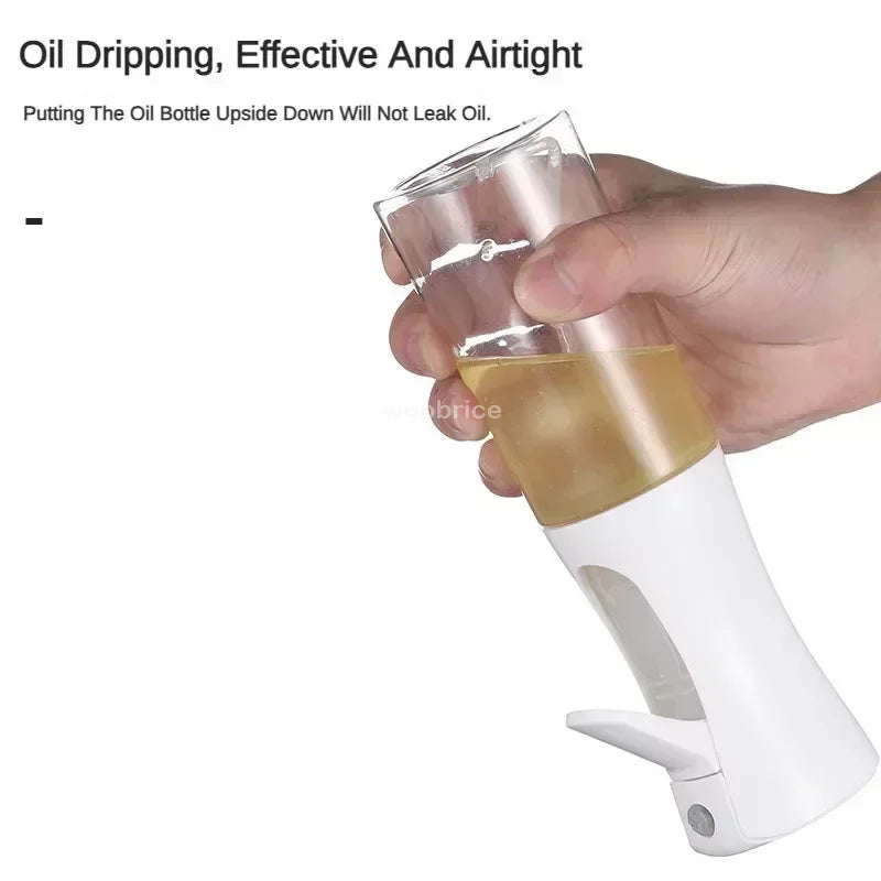 Press-type Oil Spray Bottle 200/300/500ML Kitchen Cooking Oil Sprayer Outdoor Barbecue Oil Spray Bottle Vinegar Soy Sauce