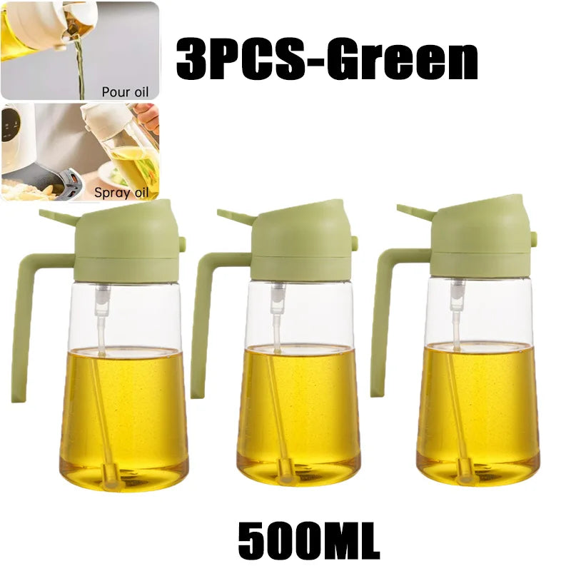 200/300/500ml Oil Spray Bottle BBQ Cooking Olive Oil Sprayer Kitchen Baking Oil Spray Empty Bottle Vinegar Bottle Dispenser