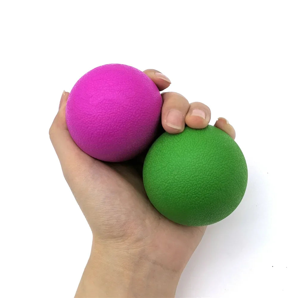 TPE Fascia Ball Lacrosse Muscle Relaxation Exercise Sports Fitness  Yoga Peanut Massage Ball Trigger Point Stress Pain Relief