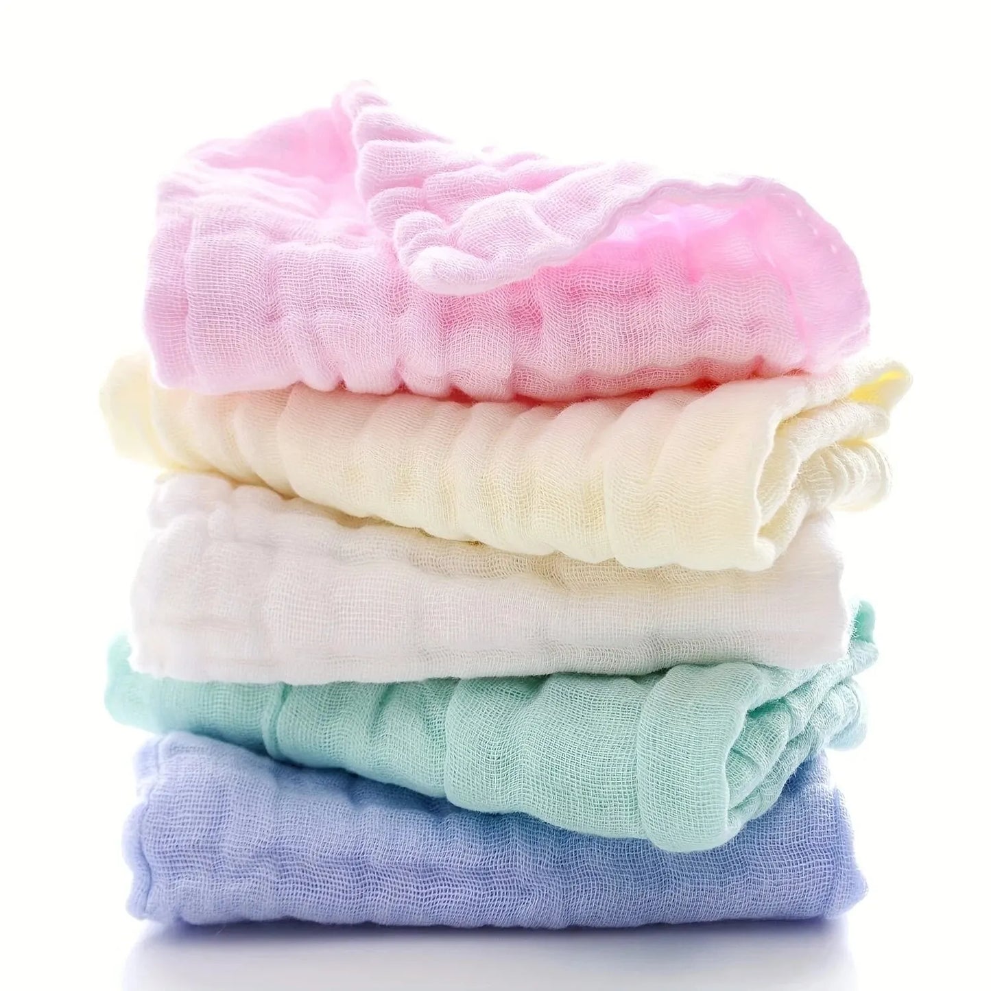 Baby Muslin Washcloths Soft Newborn Baby Face Towel for Sensitive Skin- Baby Registry as Shower