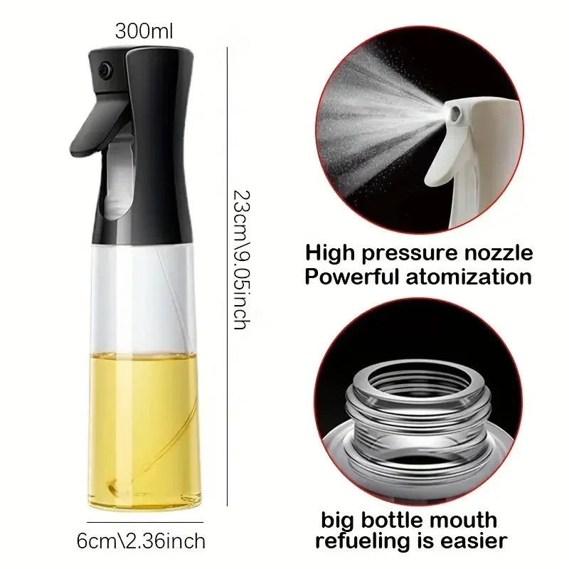 1PC Kitchen Household Oil Spray Bottle Press-type Oil Kettle Oil Control Atomization Bottles Oil Pot DIY Seasoning Tools